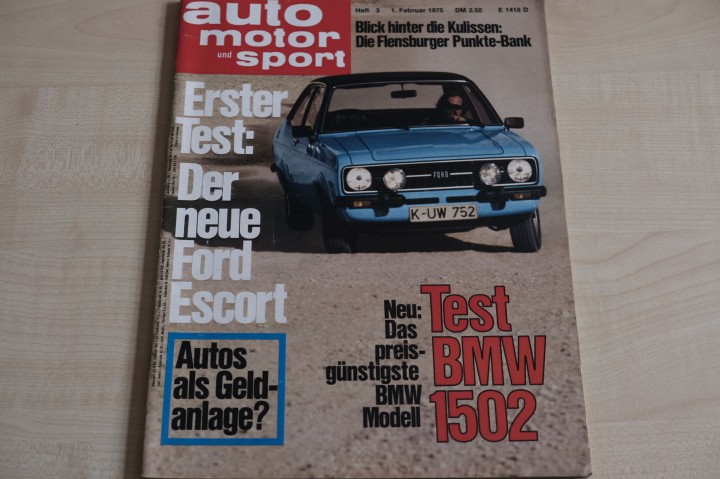 Deckblatt Auto Motor und Sport (03/1975)